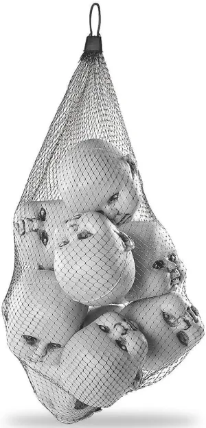 Fun Express 12 Plastic Halloween Doll Heads in Mesh Bag - 3 1/2" Creepy Baby Heads for Halloween Decorations, Party Supplies, Scary Home Décor