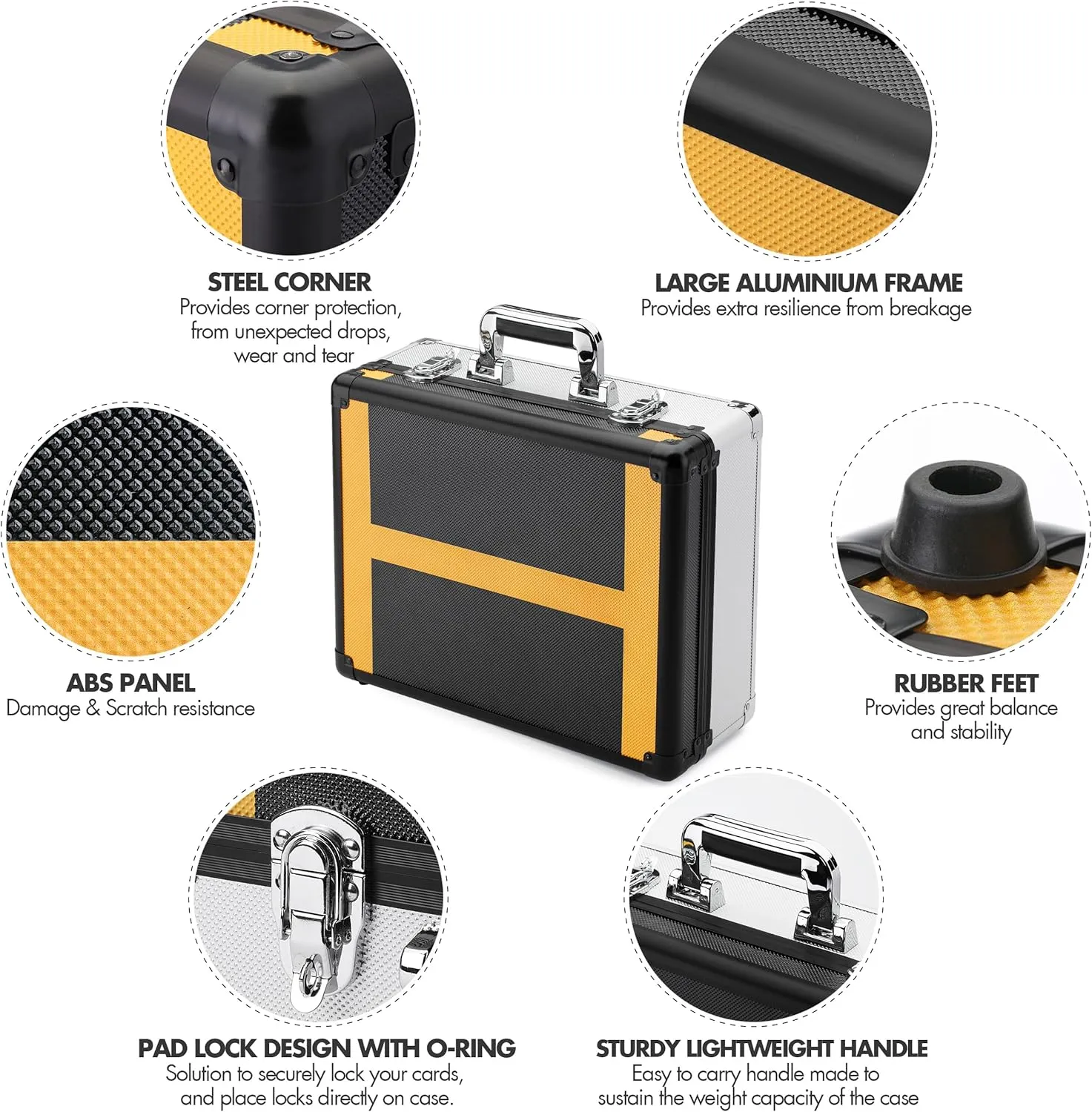FunGuys Toploader Storage Box, Sports Card Storage Case, 600  Top Loader, Trading Card Case Holds, One Touch Holder