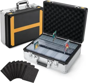 FunGuys Toploader Storage Box, Sports Card Storage Case, 600  Top Loader, Trading Card Case Holds, One Touch Holder
