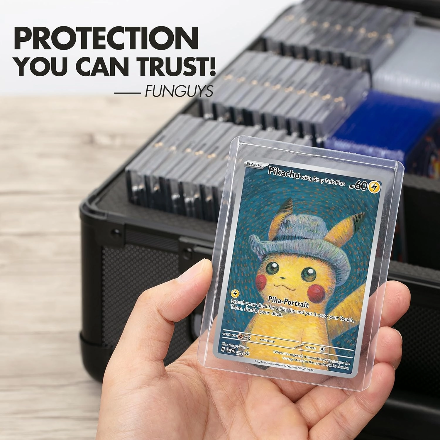 FunGuys Toploader Storage Box, Sports Card Storage Case, Top Loader Card Storage, Top Loader Storage Boxes, Trading Card Case Holds 600  Card, One Touch Card Holder