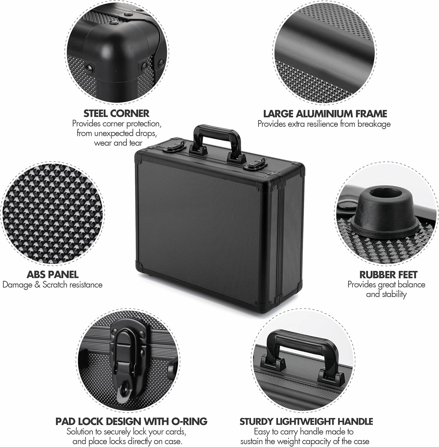 FunGuys Toploader Storage Box, Sports Card Storage Case, Top Loader Card Storage, Top Loader Storage Boxes, Trading Card Case Holds 600  Card, One Touch Card Holder