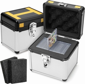 FunGuys Toploader Storage Box, Sports Card Storage Case, Top Loader Card Storage, Top Loader Storage Boxes, Trading Card Case Holds 70  Card, One Touch Card Holder