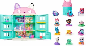 Gabby's Dollhouse Purrfect Dollhouse & Mini Toy Figure Dolls Bundle