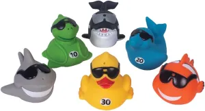 GAME 44596-BB DivePals Ocean Friends 6-Piece Dive Characters Kids Pool Toy, Assorted