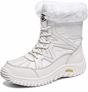 GEXECEUSS Womens Comfortable Snow Boots for Walking: Anti-Slip Mid-Calf Winter Boots - Durable Faux Fur Lined Booties for Women
