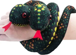 Giant Boa Constrictor Large Stuffed Animal Snake Plush Realistic Toy 45 Inch Lifelike Gifts for Kids Birthday Party Prank Props Gifts for Kids (Double Head)
