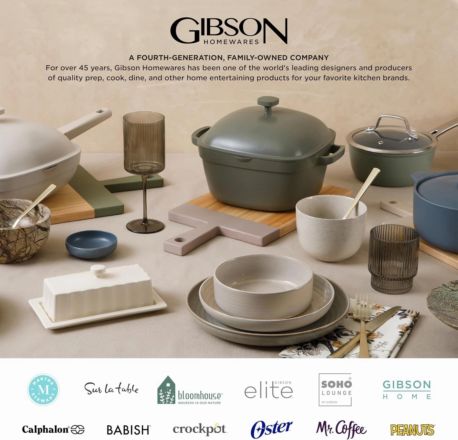 Gibson Home Zen Buffet Porcelain Dinnerware Set, Service for 6 (30pcs), White (Coupe)