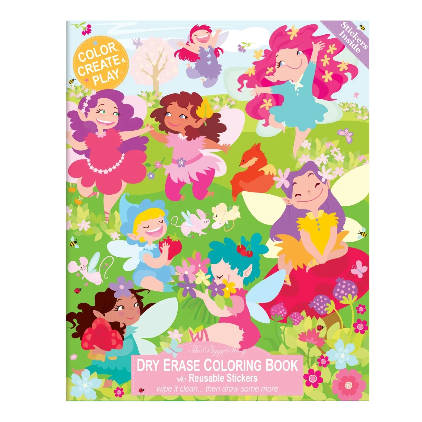 Glitter Fairy Dry Erase Coloring Gift Set