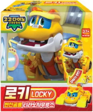 Go Go Dino Transforming Dinosaur Robot Tyrannosaurus Locky – Dino & Power Car Modes