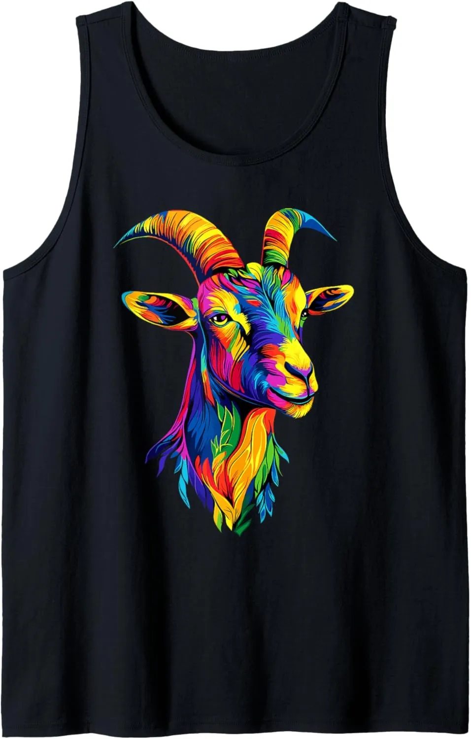 Goat Domestic Wild Goat Ibex Goat Love Cute Goats Tank Top