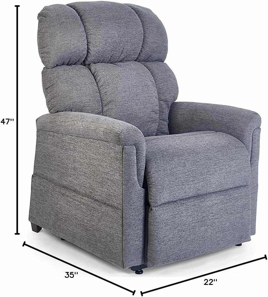Golden Technologies Comforter Series PR-531-TAL Tall PR531M 375 lb. Weight Capacity 3 Position Power Lift Chair Recliner - Anchor Fabric