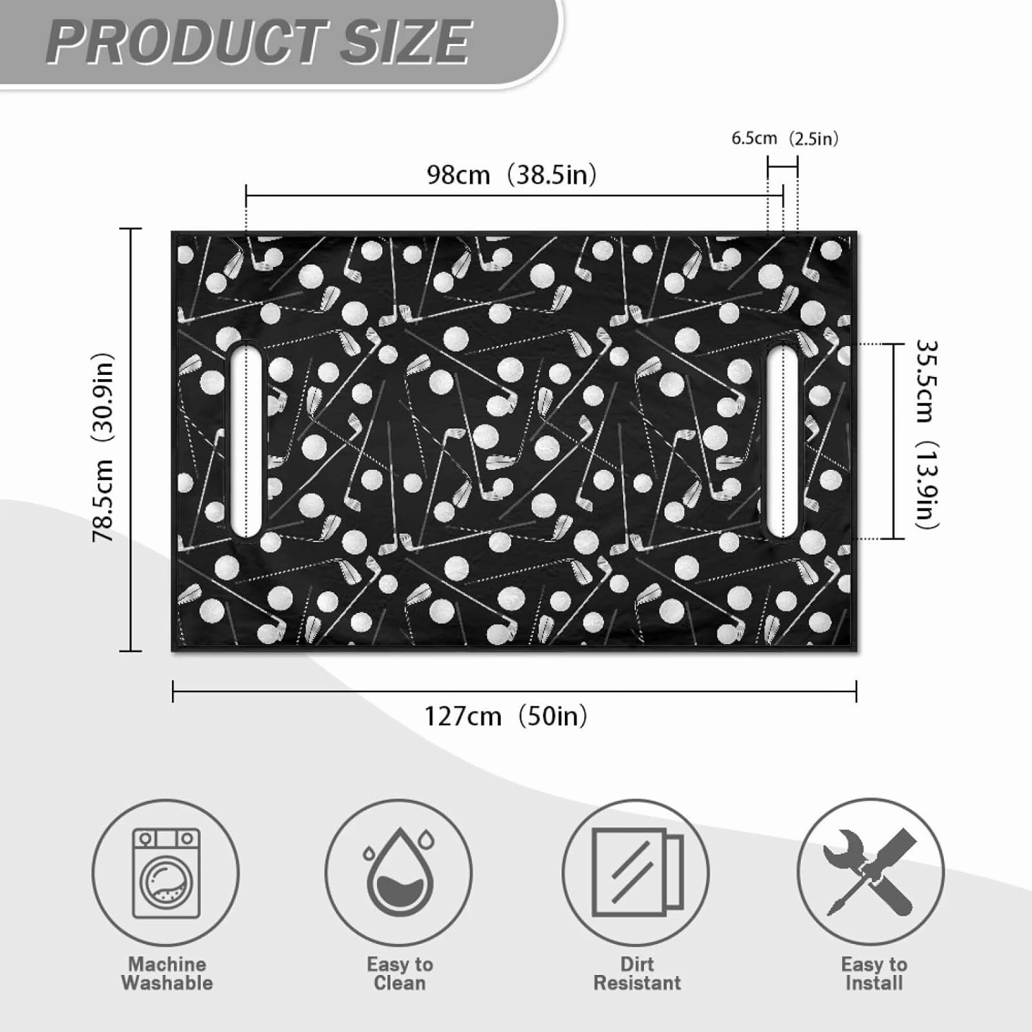 Golf Cart Seat Covers for Summer Universal Golf Cart Accessories Reusable Seat Cover Blanket Soft and Comfortable Fabric Seat Protector