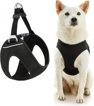 Gooby Escape Free Easy Fit Plus Harness - Las Vegas Black, Small - Safe and Escape Free Dog Harness for Small Dog and Medium Dog