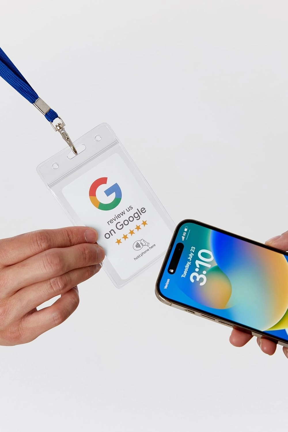 Google Review Tap Card - NFC and QR Code Card for Small Business, Get More Customer Reviews, Must Have for Office, Trade Shows & Vendor Booths, Essential Marketing Accessories and Supplies