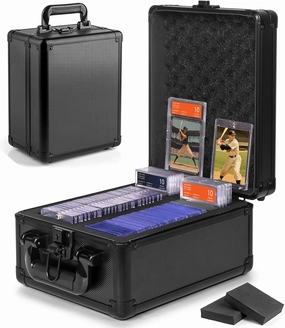 Graded Card Storage Box, Top Loaders Case, Sports Trading Box, Slab PSA MTG CSG BGS SGC Magnetic Holder, Waterproof Carrying Case