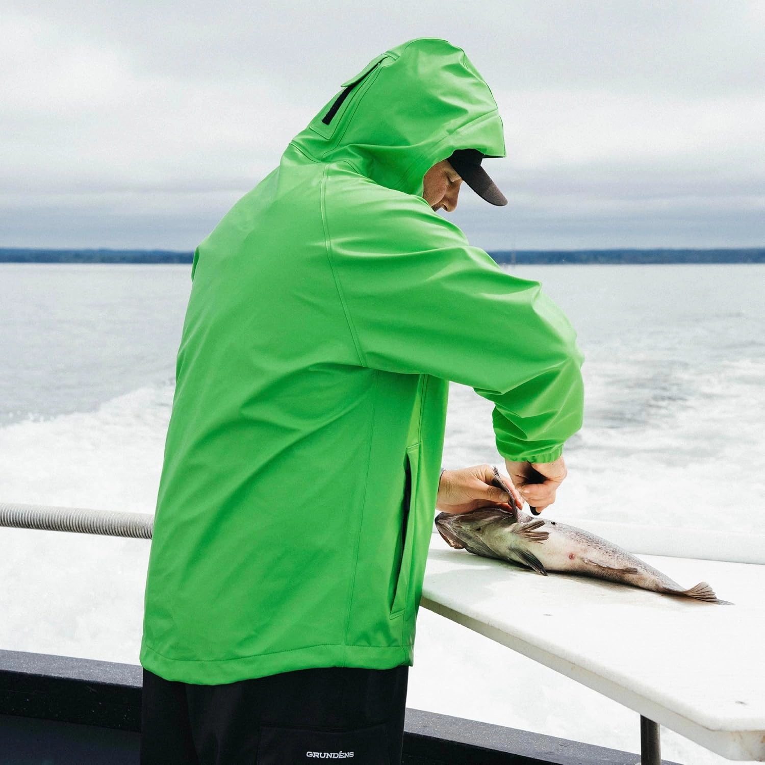 Grundens Men’s Neptune Commercial Fishing Jacket | Waterproof, Adjustable