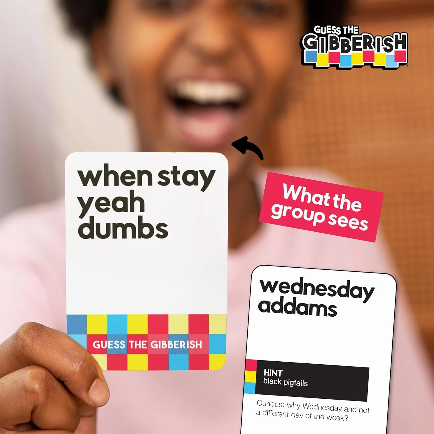 Guess The Gibberish Card Game for Families by Relatable, From The Creators of Incohereant, Fun Kids Games for Kids 12 , Game Night With Friends, Includes 400 Cards, Instructions, and 1 Sand Timer