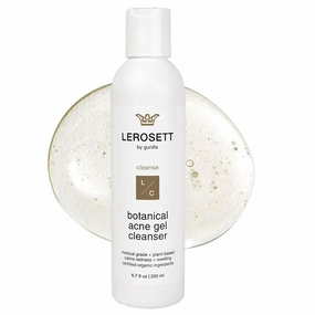 Gunilla Of Sweden LEROSETT Botanical Acne Cleanser, Foaming Gel Face Wash for Acne Prone, Vegan, Blackheads & Oily Skin 50% Calming Aloe, 2% Salicylic Acid, All Skin Types. Vegan - 6.7oz 60-Day