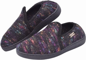 HAFLINGER Unisex Atb II Warm Wool Breathable Moisture-Wicking Closed-Back House Slippers with Slip-Resistant Rubber Outsole