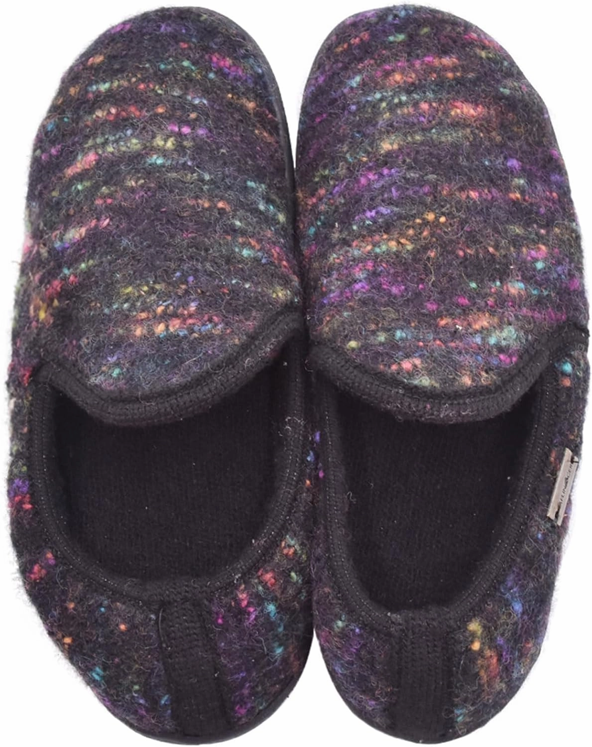 HAFLINGER Unisex Atb II Warm Wool Breathable Moisture-Wicking Closed-Back House Slippers with Slip-Resistant Rubber Outsole
