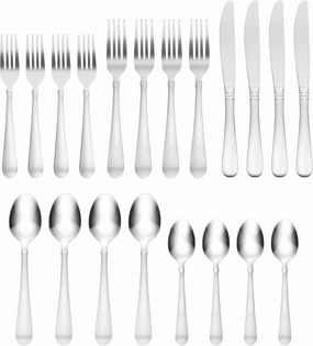 Hampton Forge Brookdale Satin 20 Pc Flatware Set, 20PC FW, STAINLESS
