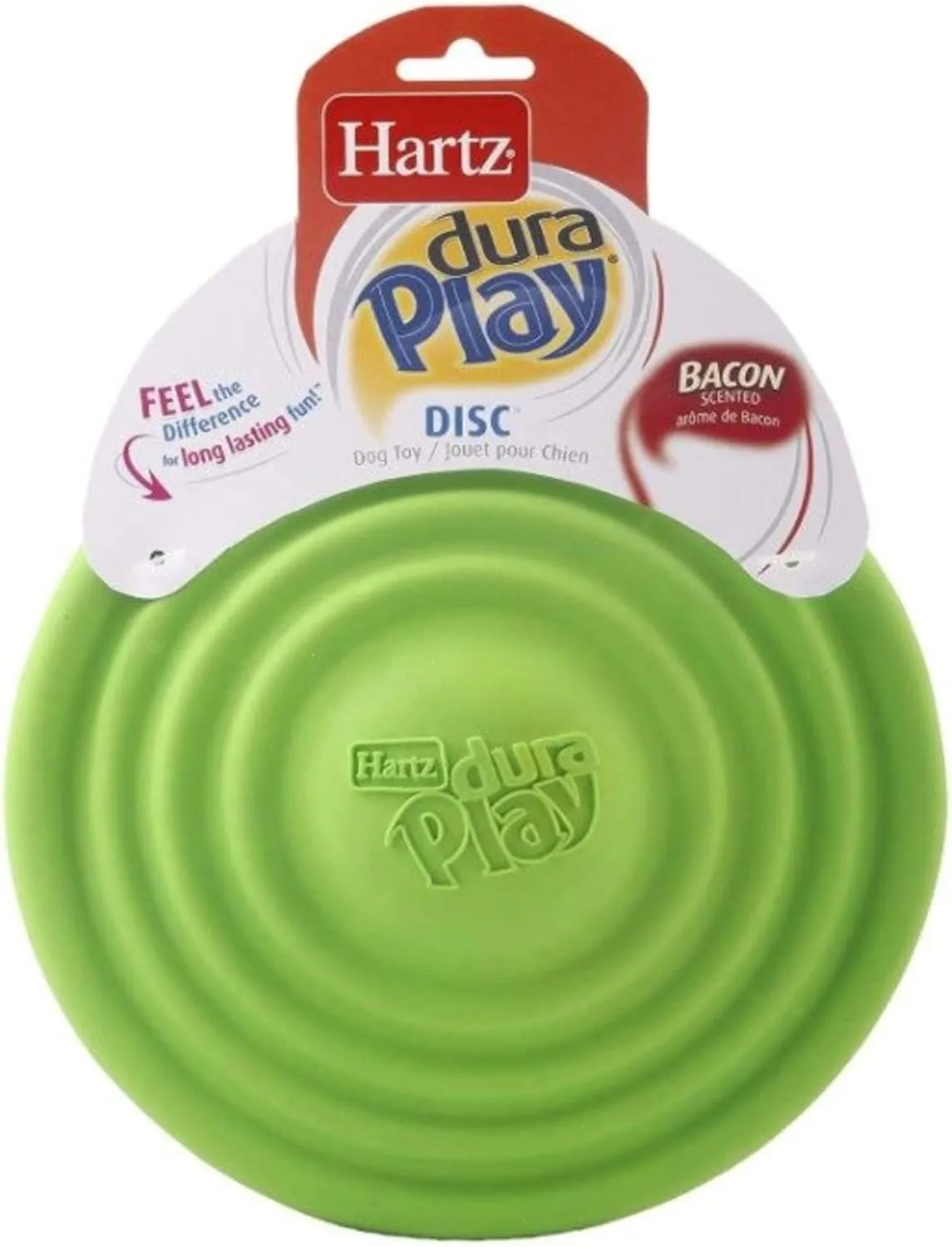 Hartz DuraPlay Bacon Scented Dog Toys, 1 Count, All Breed Sizes