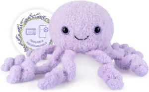 Heatable & Coolable Octopus Plush, Lavender Octopus Stuffed Animals, Heating Pad Plushies for Soothing & Relaxation, Companion & Stress Relief Stuffed Animals, Cute Gifts