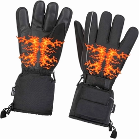 Heated Warm Gloves Men & Women - One Adult Size Thermal Electric Battery Operated Heating Warming Gloves Perfect as Insulated Hand Warmer Winter Activities Outdoor Sports Ski Hunting Snow Shoveling
