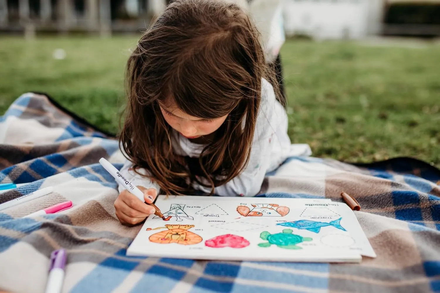 Hey Doodle DinoRoar Mini – Reusable Silicone Drawing Mat for Toddlers and Kids – Educational Dinosaur Activity Pad with 3 Markers – Mess-Free Travel Toy – Ages 3-7