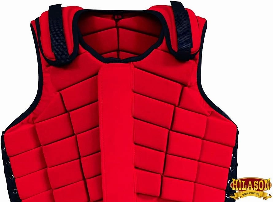 HILASON Adult Safety Equestrian Eventing Protective Protection Vest Red | Horse Riding Protective Vest | Unisex Vest