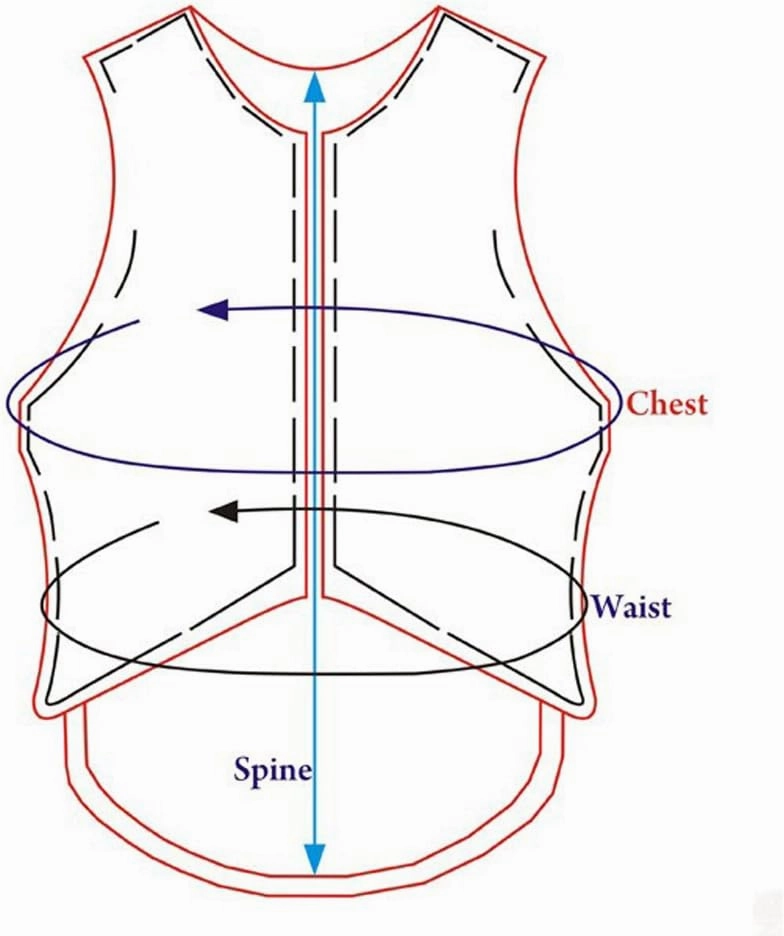 HILASON Adult Safety Equestrian Eventing Protective Protection Vest Red | Horse Riding Protective Vest | Unisex Vest