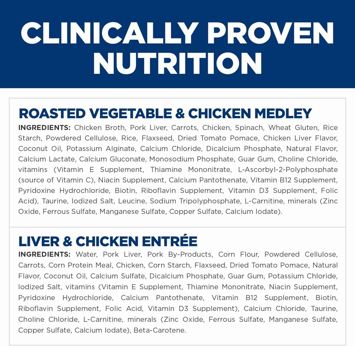 Hill's Science Diet Perfect Weight, Adult 1-6, Weight Management Support, Wet Cat Food, Variety Pack: Liver & Chicken Minced; Chicken Stew, 2.9 oz. Cans, Case of 12
