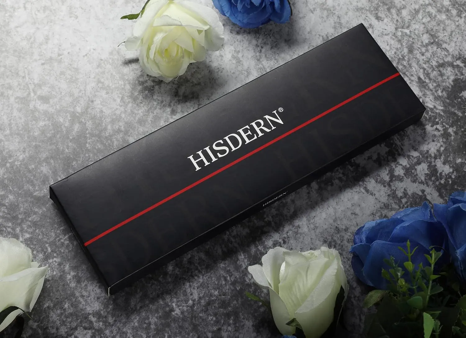 HISDERN Paisley Ties for Men Solid Tie Handkerchief Floral Men's Necktie & Pocket Square Set Wedding Classic Mens Ties