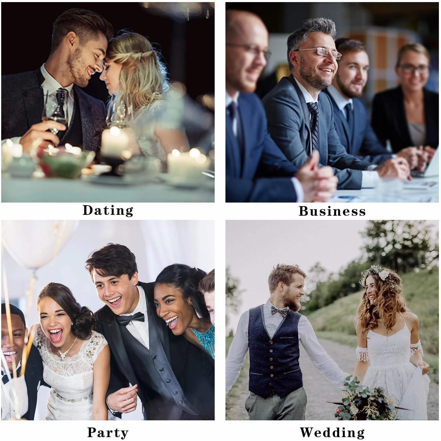 HISDERN Men Floral Ties Woven Classic 3.4" Necktie Set Formal tie Pocket Square for Wedding with Handkerchief Gift Box