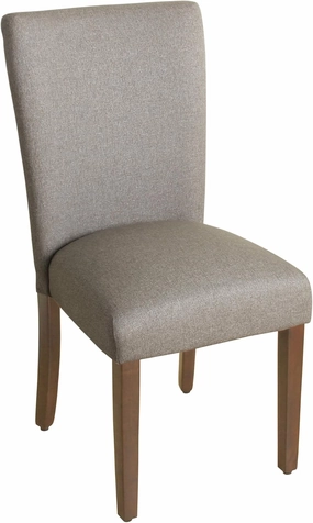 HomePop Parsons Classic Upholstered Accent Dining Chair, Single Pack, Gray