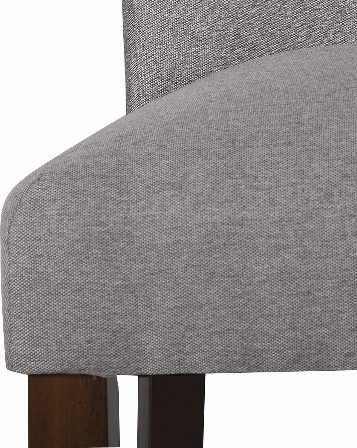 HomePop Parsons Classic Upholstered Accent Dining Chair, Single Pack, Gray