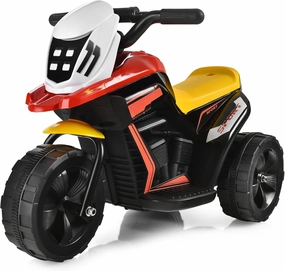 HONEY JOY Kids Motorcycle, 6V Battery Powered Electric Motorcycle for Kids with Training Wheels, Headlights & Music, Horn, Power Display, Ride On Motorcycle Toy for Boys Girls (Black)