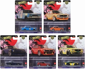 Hot Wheels Premium Japanese Car Collection, 5 Die-Cast Models, Limited Edition, 1:64 Scale FPY86-961B