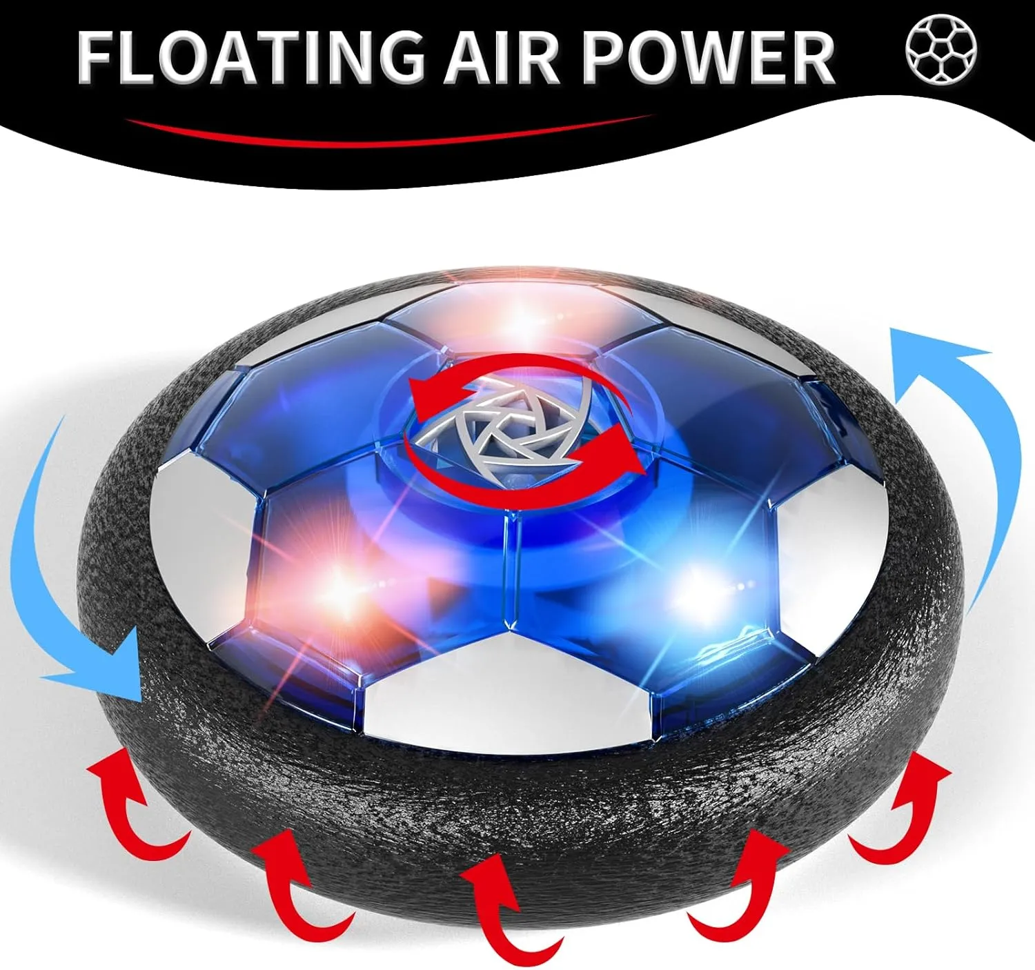 Hover Soccer Ball Toys for Kids Boys, Indoor Outdoor Outside Soccer Ball Game for Kids Ages 3-5 4-8, Toys Gifts for 3 4 5 Year Old Boys, 3 4 5 6 Year Old Boys Toys Birthday Gifts