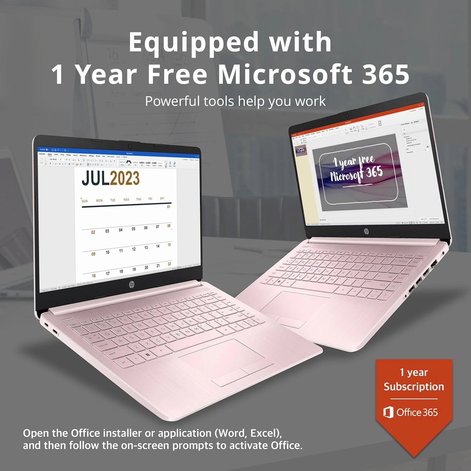 HP Premium 14" Stream HD Laptop, Intel Celeron N4120 CPU, 8GB RAM, 64GB eMMC, Webcam, Intel UHD Graphics, 1 Year Office, Bluetooth, WiFi, HDMI, Windows 11s, Pink, 32GB Hotface USB Card (Renewed)