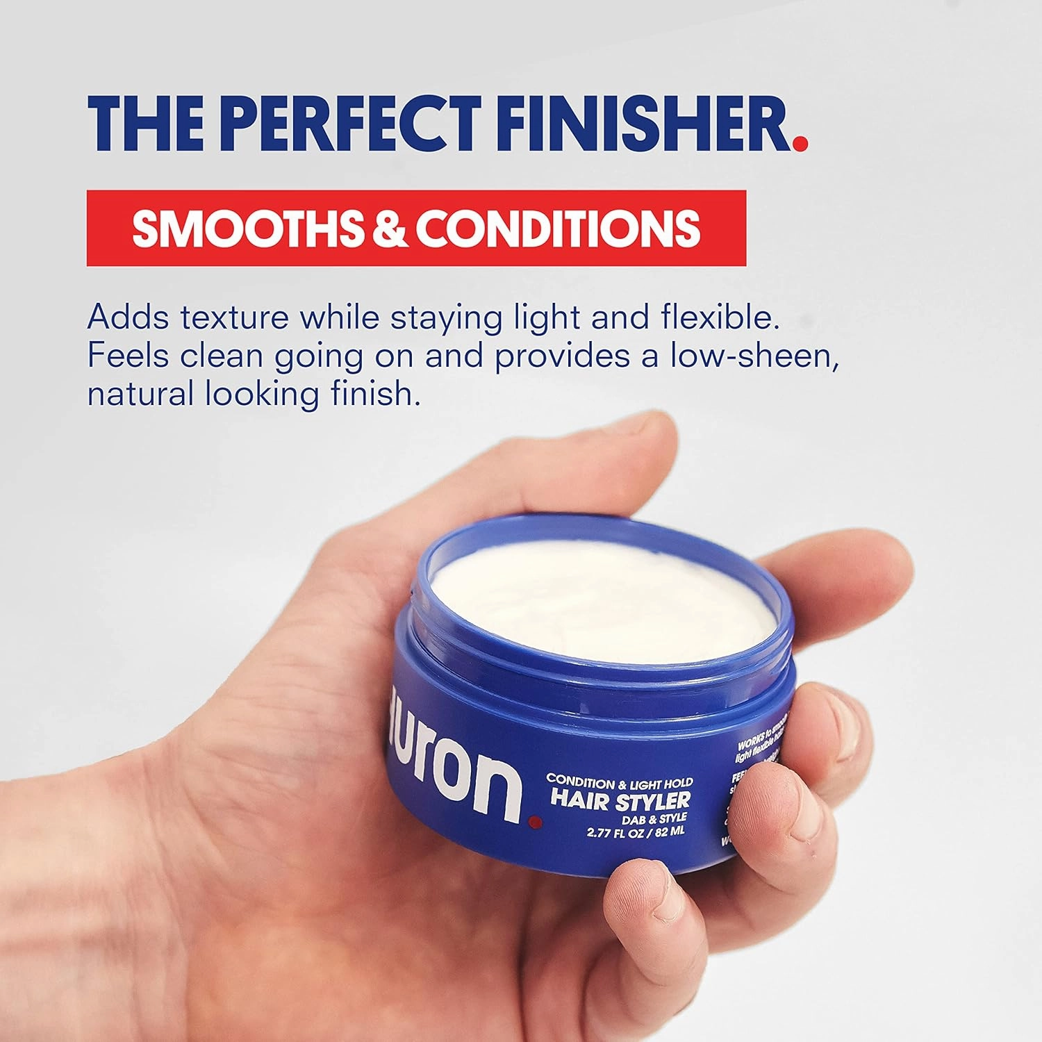 Huron - Men's Versatile Grooming Cream with Light Hold & Matte Finish. Fresh, Clean Scent. 100% Vegan. 2.7 oz.