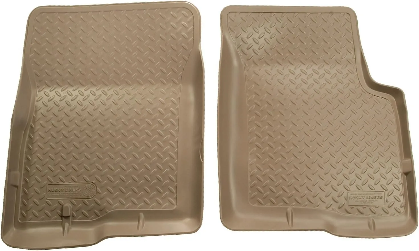 Husky Liners — Classic Style Floor Liners | Fits 2000 - 2005 Ford Excursion, Front Liners - Tan, 2 pcs. | 33903