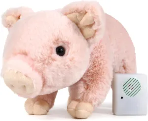 Ice King Bear Lifelike Baby Pig Stuffed Animal Piggy - Piglet Plush Toy - Voice Control (Fart)