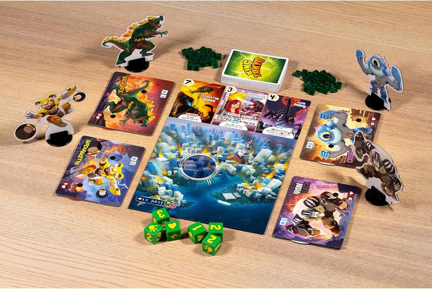 IELLO: King of Tokyo: Origins - Family-Friendly Dice & Strategy Board Game, Battling Monsters-Robots-Aliens, 4 New Monsters, Ages 8 , 2-4 Players