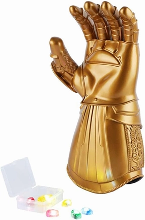 Infinity Gauntlet For Kids with LED Light Up Removable Magnet Gauntlet Hands for Cosplay Superhero Halloween Props