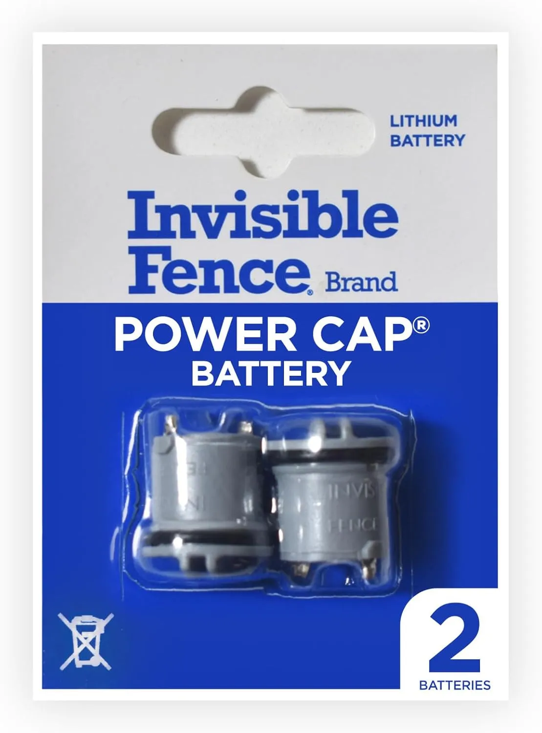 Invisible Fence Power Cap Battery; Battery for (2-Pack) Electric Collar Batteries for Dog Collars Original Brand Product, Dog Collar