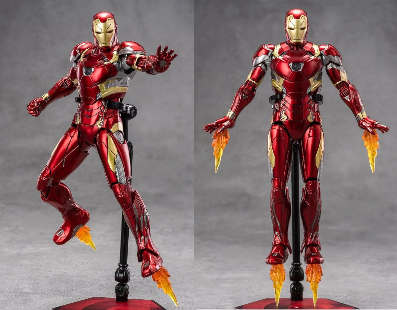 Ironman MK46 Action Figures-7 inch All Joints Movable Collectable Toys-Full Metal Painting with Lots of Accessories Stark Model(1/10 Scale)