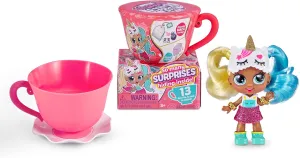 Itty Bitty Prettys Unicorn Tea Party Little Teacup Doll Assortment (Includes 12 Surprises!) by ZURU, Medium (9701)