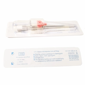 IV Catheter with Wings and Injection Port IV Catheters Sterile I.V Cannula with BD Instaflash Needle for Animals (20G, 10 pcs)