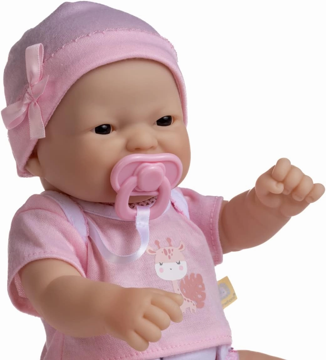 JC Toys - La Newborn Nursery | 7 Piece Doll Gift Set | 12" Life-Like Asian Doll with Accessories | Purple | Ages 2  (18346)